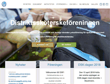 Tablet Screenshot of distriktsskoterska.com